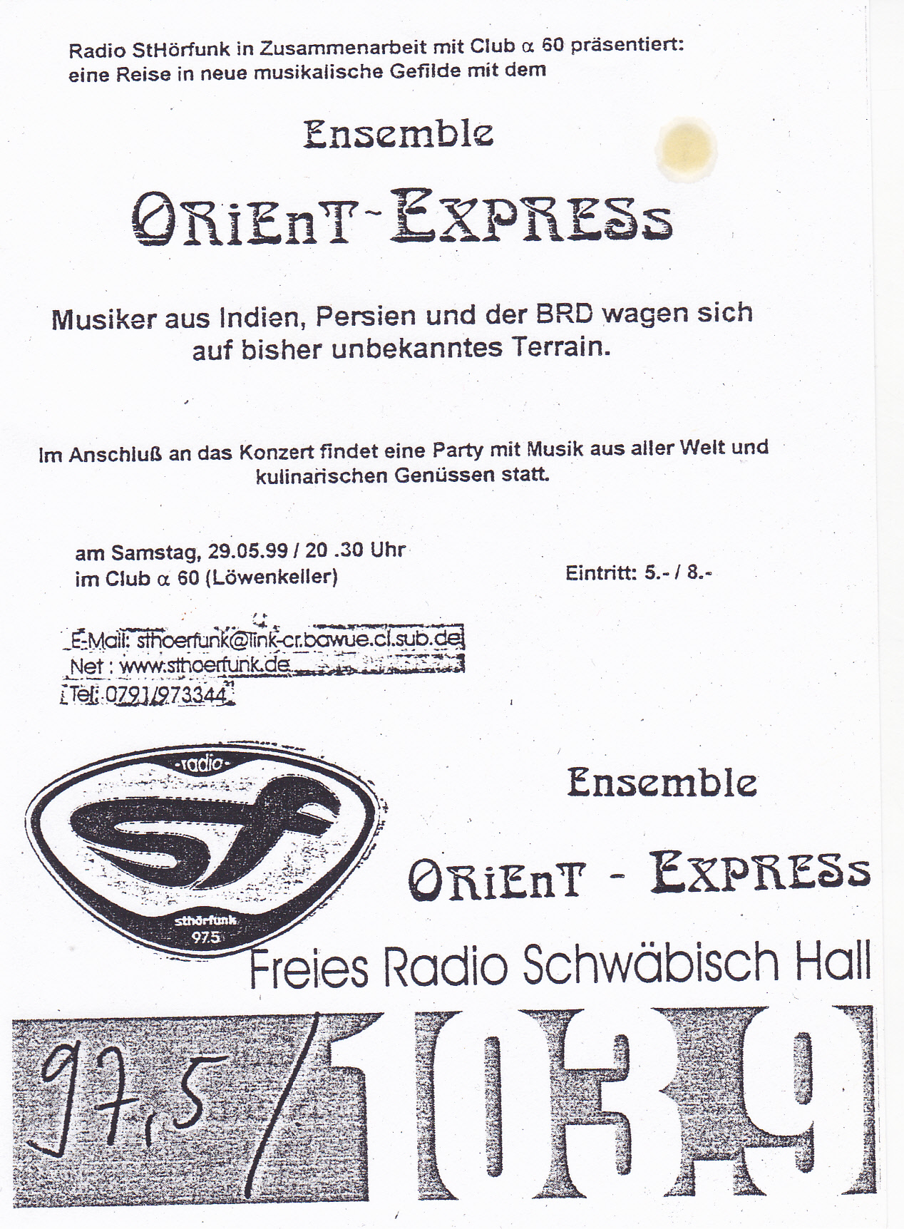 1999 - EOE Handzettel